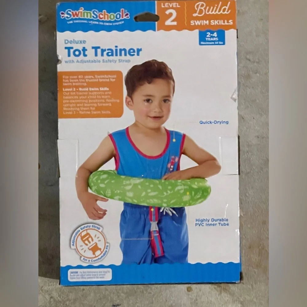 Aqua Swimschool Deluxe Tot Trainer w/ Adjustable Safety‎ Strap Level 2-4 years